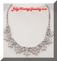 Vintage Quality PENNINO Deco Rhinestones Necklace