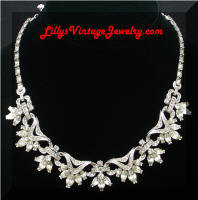 Vintage Quality PENNINO Deco Rhinestones Necklace