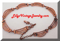 Modernist RENOIR Copper Necklace