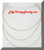 Trifari 3 strand chain necklace