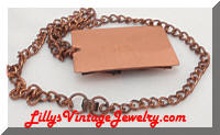 Vintage Copper Sea Life Pendant Necklace