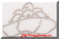 Draping Rhinestones Bib Vintage Necklace