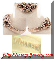 TMA 925 Sterling Marcasite Ring