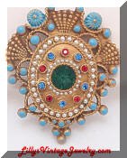 Hattie Carnegie Shield Brooch