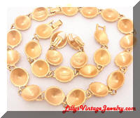 LIZ CLAIBORNE Golden Rich Colors Necklace Bracelet Earrings Set