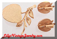 Sarah COVENTRY Delicious Apples Brooch Earrings Set